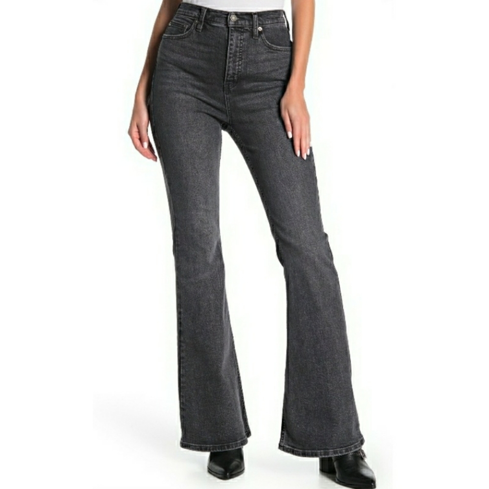 🆕️Free People High Rise Flare Black Jeans